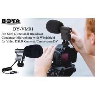 【攝界】現貨 BOYA BY-VM01 指向性麥克風 電容式 高感度 單眼 攝影機 MIC 錄音 收音 採訪 婚錄 直播