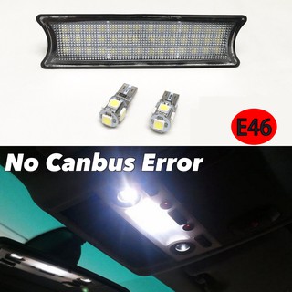 6000K LED車頂燈閱讀燈BMW E46 330ci 325i M3 白光室內燈+2 T10 5SMD 5050解碼