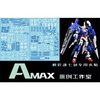 【翔鴻模型】AMax 工作室 MG Seven GN-0000 00鋼彈 七劍 (MB樣式).螢光水貼