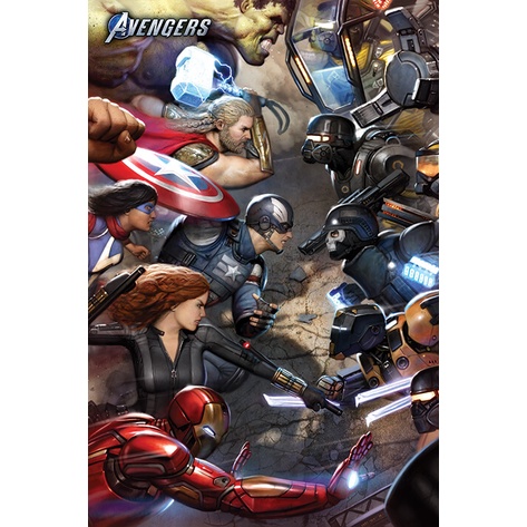 【漫威】復仇者聯盟(對峙) Avengers - 英國進口海報 居家裝飾/牆壁裝飾