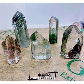 中森寶石🔮純天然 巴西 老礦 水晶柱 聚寶盆 綠幽靈水晶 金字塔 綠幽靈柱 水晶柱 異象水晶 天然水晶擺件 水晶