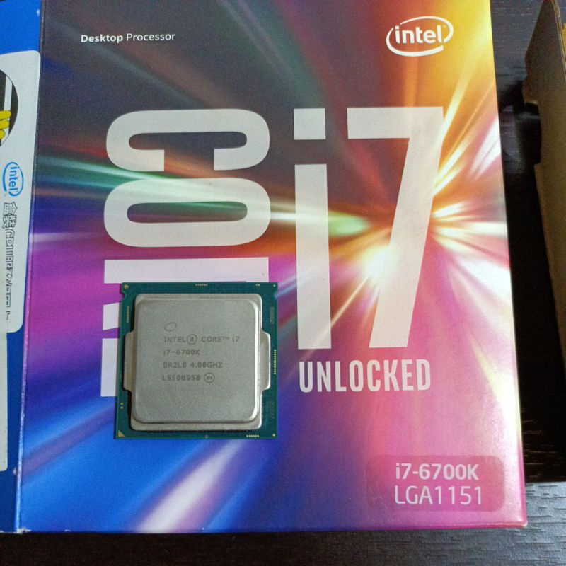 intel 六代 i7-6700k i7 6700k 4.0GHZ LGA1151腳位 二手 無保無扇 玩家自售