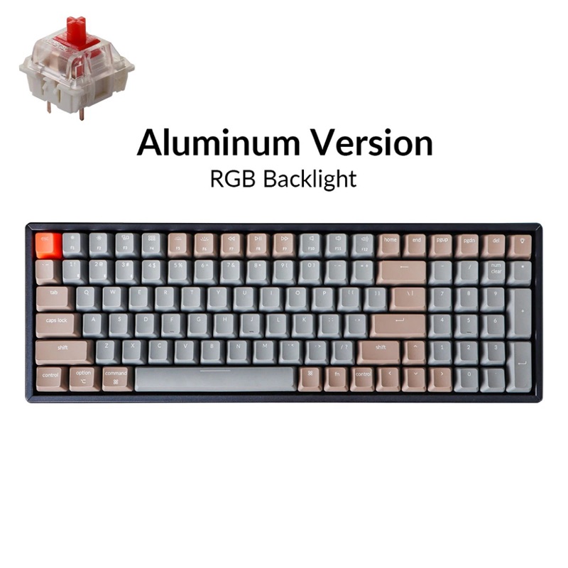 Keychron K4 藍牙雙模機械式鍵盤 (Gateron紅軸+RGB背光+鋁框+鍵盤調校)