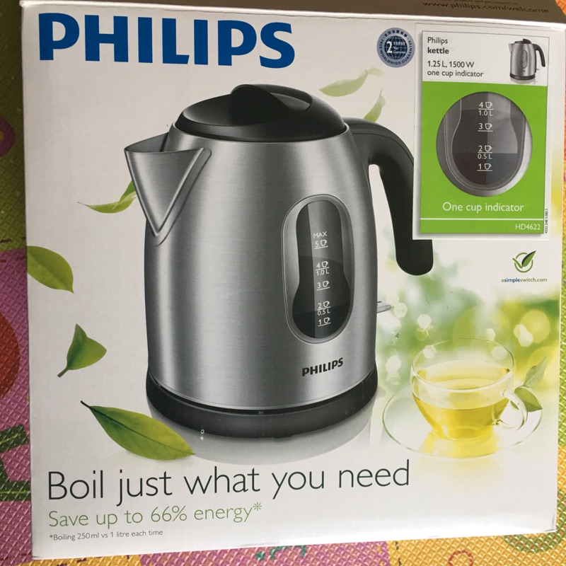 Philips 飛利浦不鏽鋼煮水器 快煮壺1 25l 1 7l 蝦皮購物