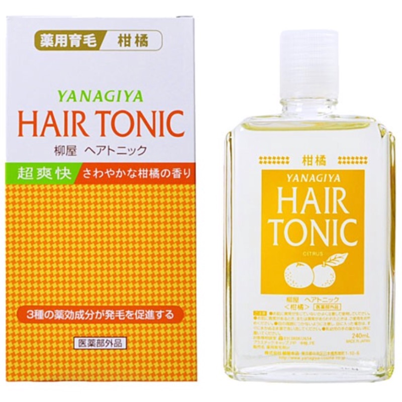 24小時出貨 日本YANAGIYA 柳屋 HAIR TONIC 柑橘養髮水 髮根 養髮液 頭皮水 240ml 頭皮護理