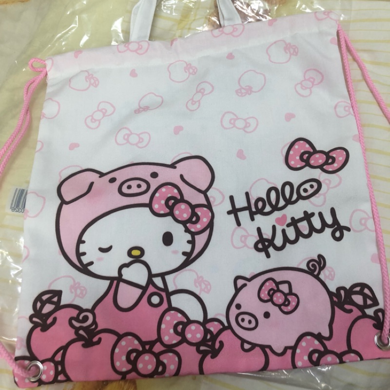 Hello kitty 凱蒂貓 711福袋的束口袋