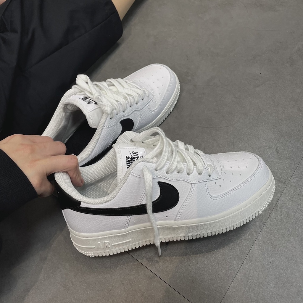 JK.S👟Nike Air Force 1  黑白 奶油底 女鞋 315115-165