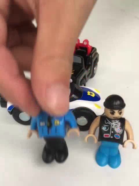 多款積木聲光磁性小火車組合玩具 警車 消防車 工程車 直升機