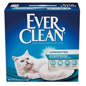 ◆毛孩便利店◆Ever Clean 美規 藍鑽 超凝結貓砂 25磅≒11.3kg 雙重活性炭配方
