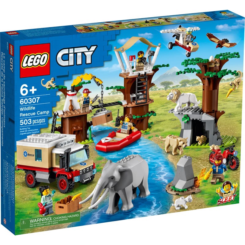 二手 LEGO 樂高 60307  CITY系列 野生動物救援營 9成5新 2021年購入