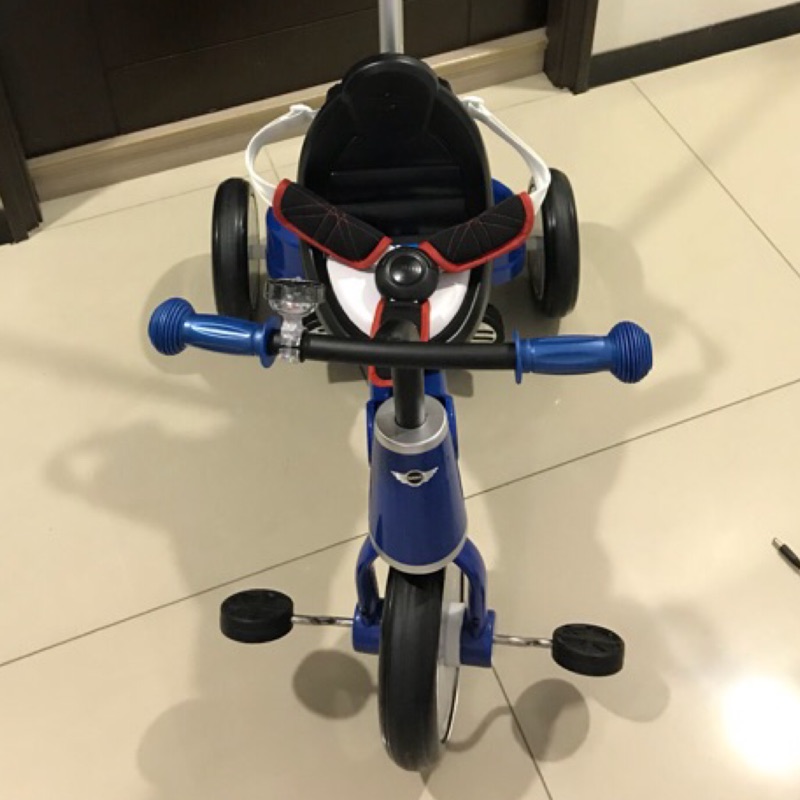 MINI COOPER 嬰幼兒摺疊三輪車（藍）