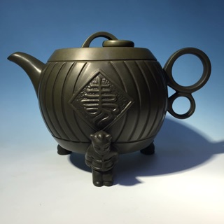 [Chengyuan***］八零年代 早期 鶯歌製♦️鶯歌製 綠泥窯變 三財童子 招財進寶 容量：約600cc