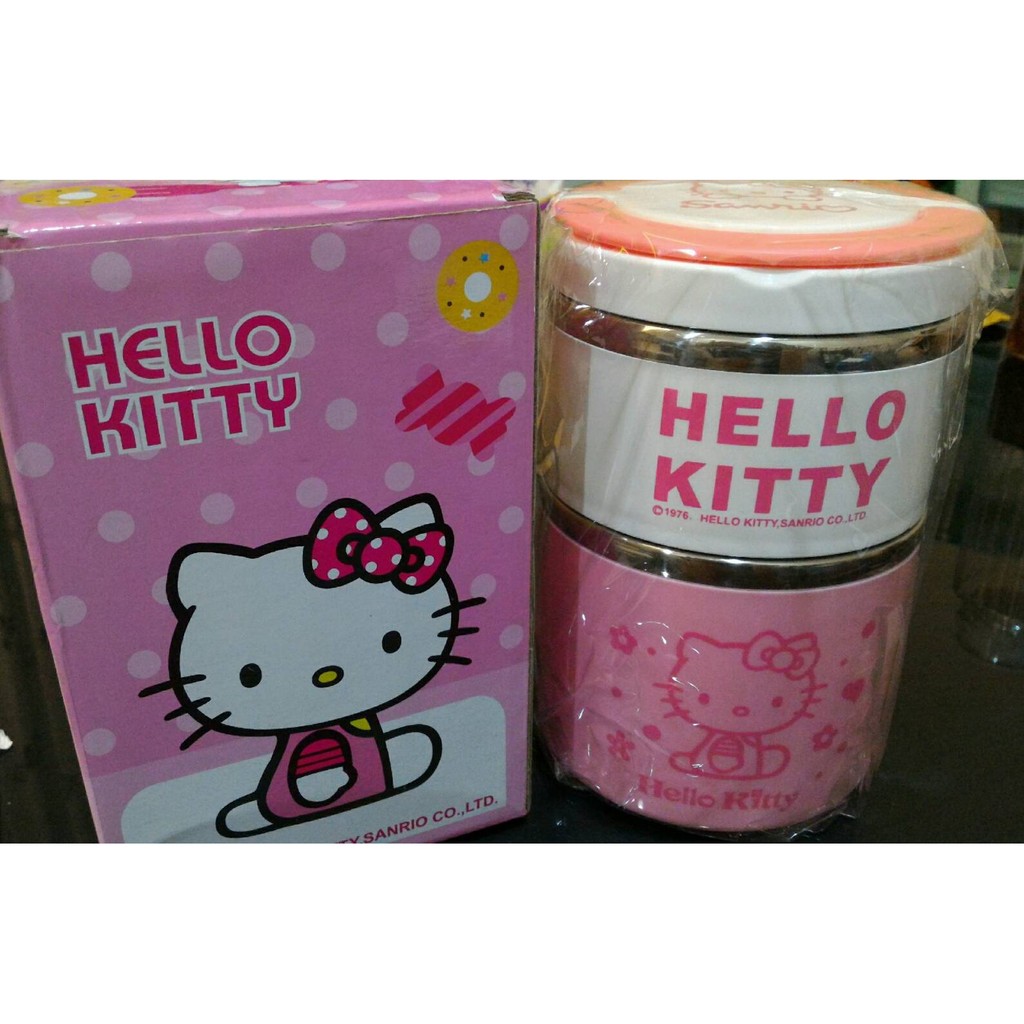 [現貨] Hello kitty 雙層保溫/便當盒