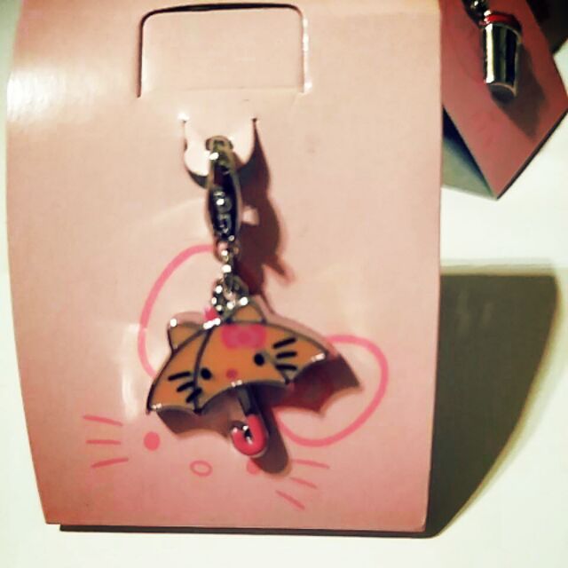 7-11【Hello Kitty 凱蒂貓】時尚摩登經典吊飾 2008 雨傘 附盒