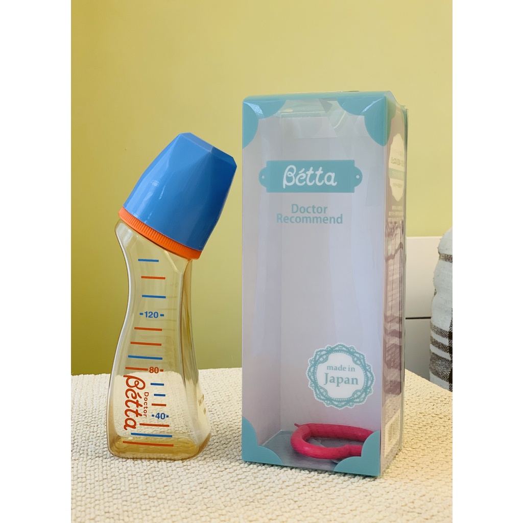 低價出清💥 ❣️屁童の窩❣️ (7成新)日本Dr. Betta PPSU奶瓶S2M/防脹氣奶瓶-120 mL