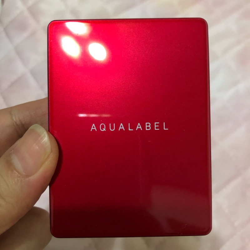 AQUALABAL水之印 無瑕美肌保濕粉餅盒 法拉利紅