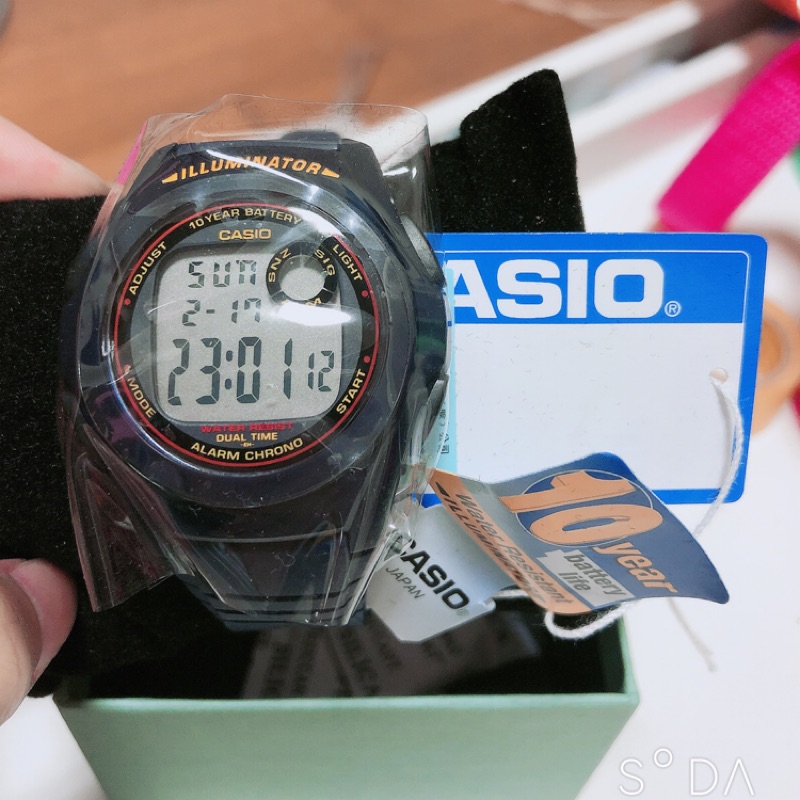 CASIO 超強10年電力數位錶 (F-200W-2A) 深藍