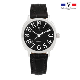 【范倫鐵諾 Valentino Coupeau】61601-2 迷幻數字玫瑰金殼皮帶腕錶(小)