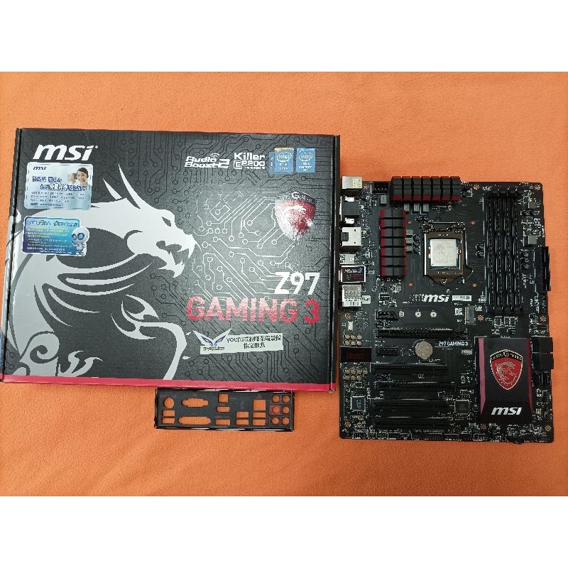 微星 MSI Z97 Gaming 3 1150 腳位 M2 主機板  2手良品