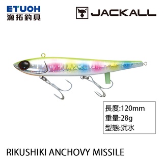 JACKALL RIKUSHIKI ANCHOVY MISSILE 28g [漁拓釣具] [硬餌]