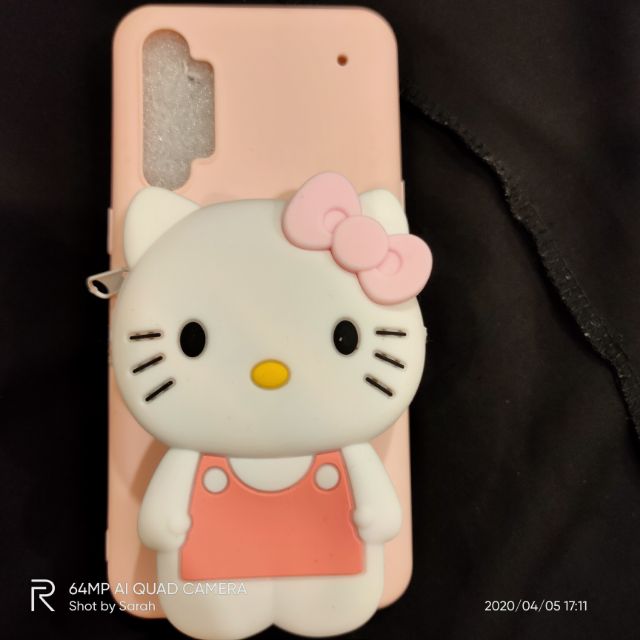 Realme XT  Hellokitty可愛立體零錢包矽膠手機套