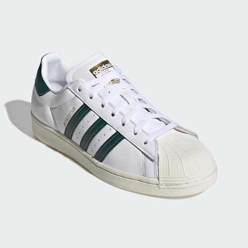 【R-MAN】 Adidas Superstar 復古 綠線 金標 奶油頭 貝殼鞋 車線 縫線 GZ1604