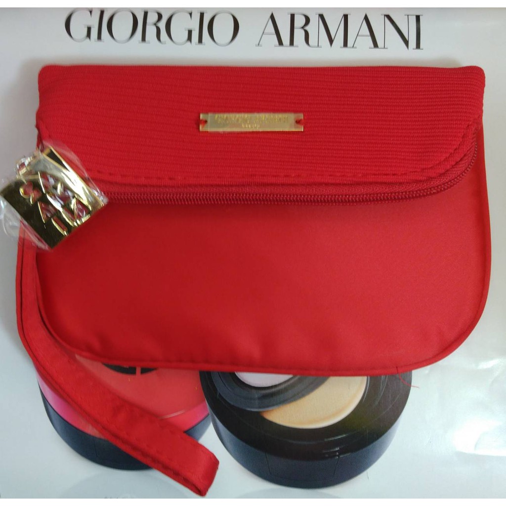 ◇*☆╮限量3個,《特價200元/個》╭☆*◇ GIORGIO ARMANI Red時尚編織手拿包