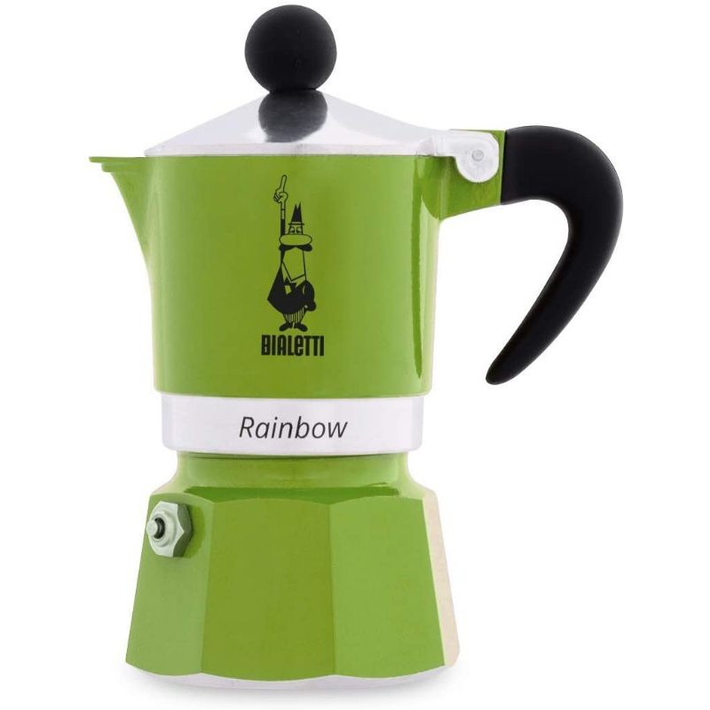 前3下單送爐架 迷你可愛 登山必備 Bialetti Moka Rainbow 綠色 一杯 1杯 水藍色三杯 3杯