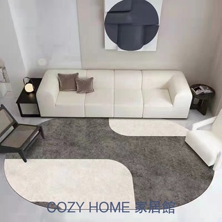 「COZY HOME家居館」仿羊絨地毯地墊 侘寂北歐抽象地毯 客廳線條茶几墊 臥室毛絨地毯 床邊地毯 日系INS風地墊