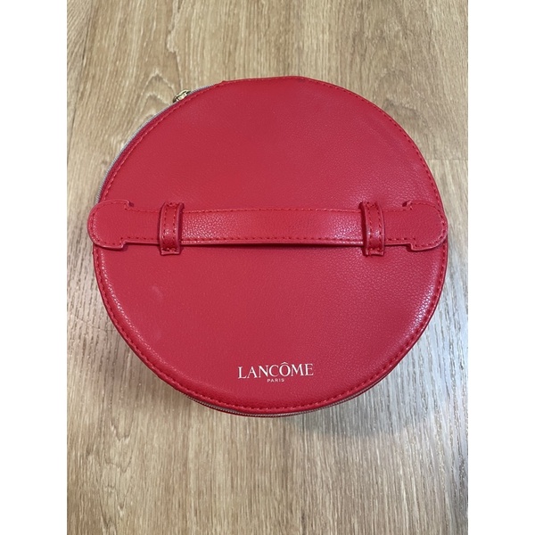 蘭蔻圓筒化妝箱-紅色