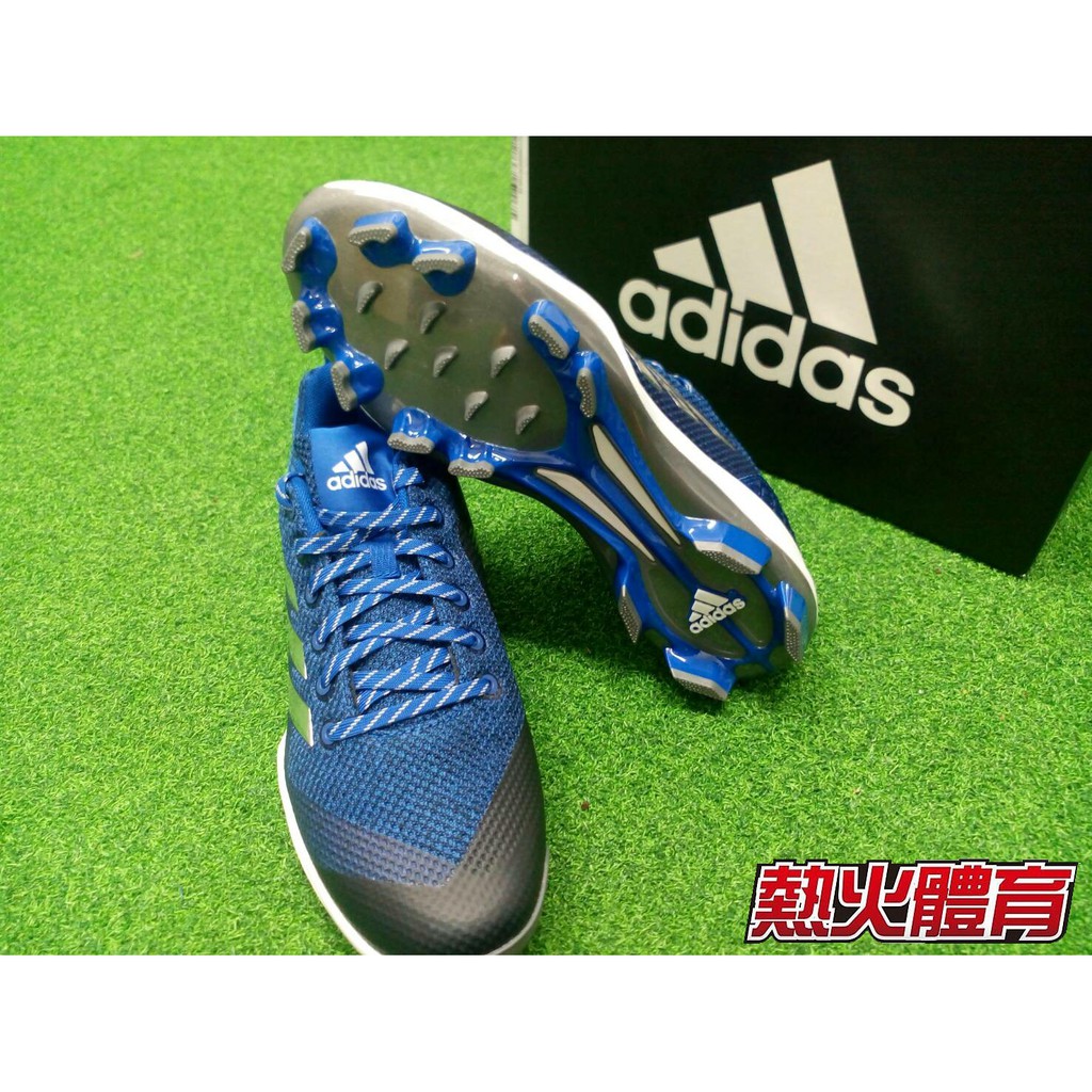 【熱火體育】Adidas 美國平輸 POWERALLEY 5 TPU棒壘膠釘鞋 藍 B39206