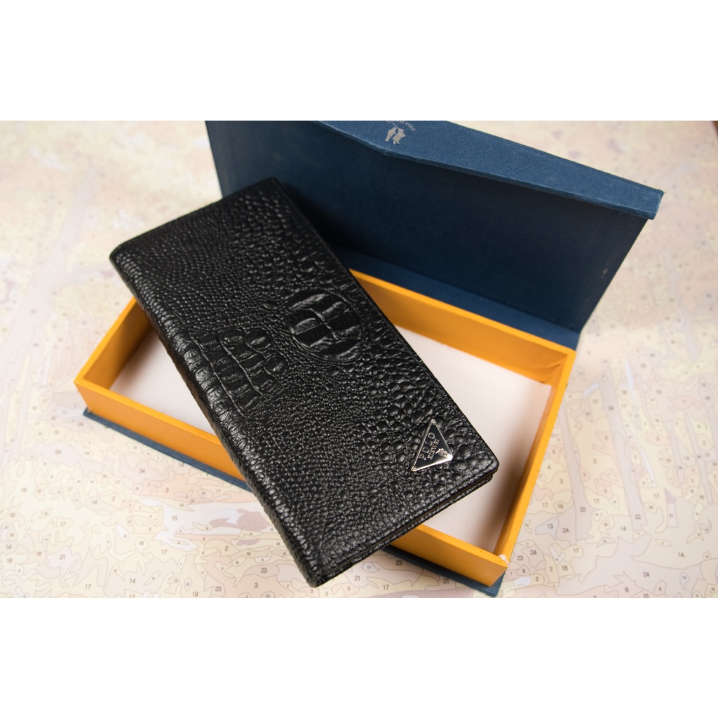 [紅瓦房小舖] 全新 Xinwei POLO 鱷魚皮紋長夾 Polo long wallet/purse New