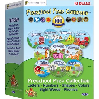 「美國preschool prep」幼兒美語學習10片DVD (二手)