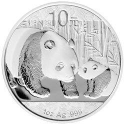 2011年 中國‧熊貓 紀念銀幣 1盎司 999 純銀 均附贈壓克力盒及PVC高透明夾鍊(鏈)袋