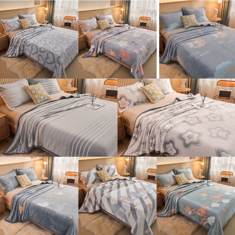 ｛寢｝韓版雪花絨加厚3D立體四季毯 超柔毯-#冷氣毯#一毯多用 好攜帶 輕盈柔軟，保暖輕便/現貨