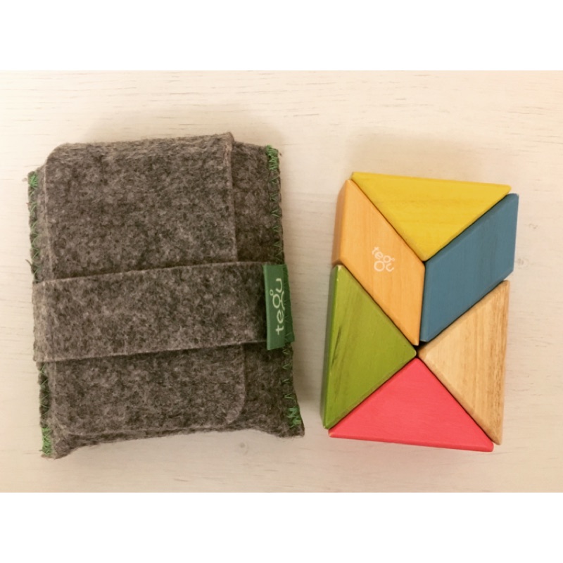 美國Tegu 磁性積木口袋組 調色盤六件式（二手）