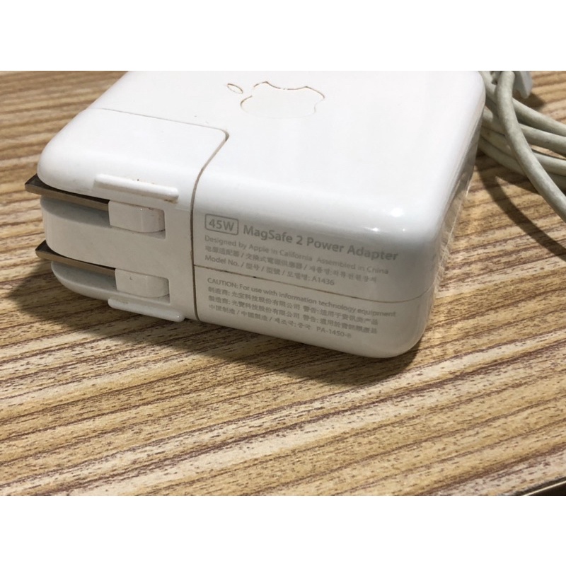 MagSafe 2 power adapter apple 蘋果 電腦筆電 macbook 充電器 二手 有破皮 原廠