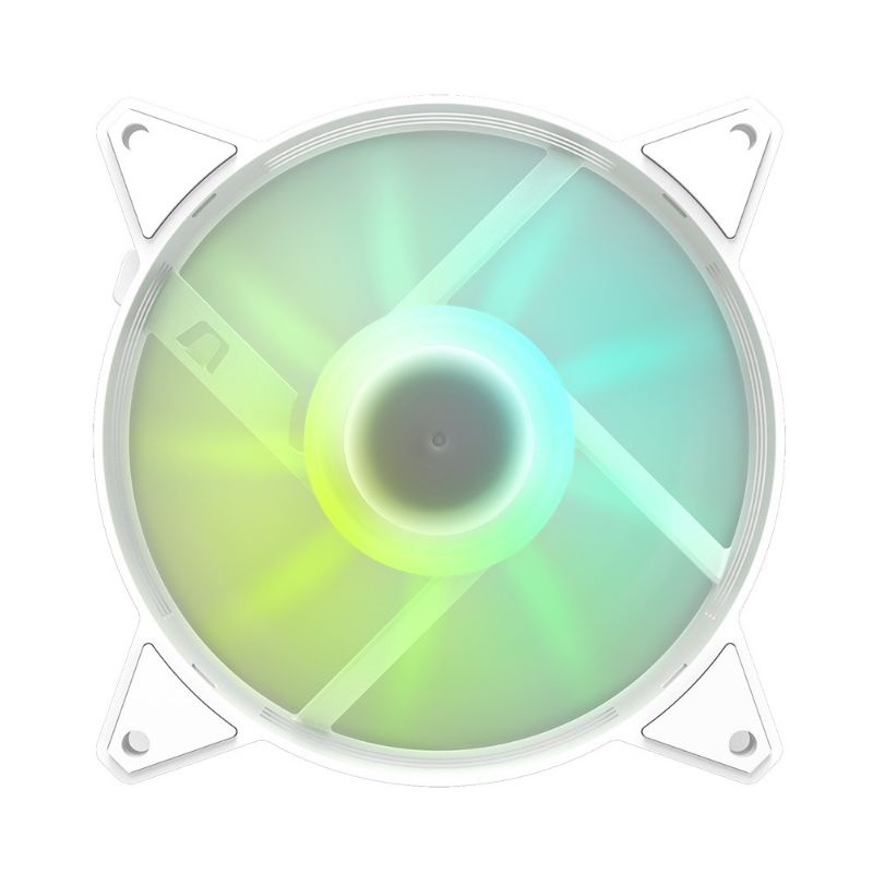 darkFlash C6 A-RGB 12公分電腦散熱風扇 單顆裸裝子扇 勿單獨下標 (扇框: 白色)