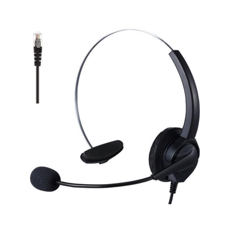 單耳耳機麥克風 阿爾卡特 ALCATEL 8018 頭戴式耳麥 電話商務會議 話務行銷 辦公室耳麥
