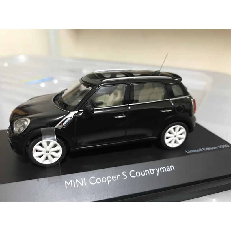 MINi Cooper S countryman 1/43 模型車 黑色