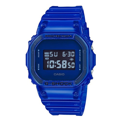 【CASIO】G-SHOCK 經典個性全彩電子錶-海水藍(DW-5600SB-2)