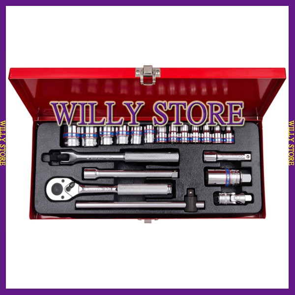 【WILLY STORE】KING TONY  3520MR10 六角套筒扳手20件組 手動套筒/棘輪板手/車輛維修