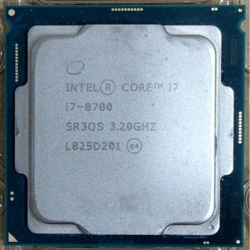 Intel core 八代/九代 i7-8700 8700K 9700 CPU (1151 腳位) 附原廠風扇