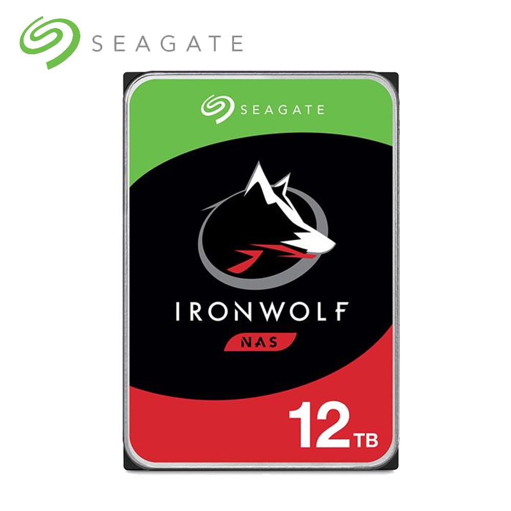 Seagate 希捷 IronWolf 那嘶狼 12TB 3.5吋 NAS專用 氦氣硬碟 ST12000VN0008