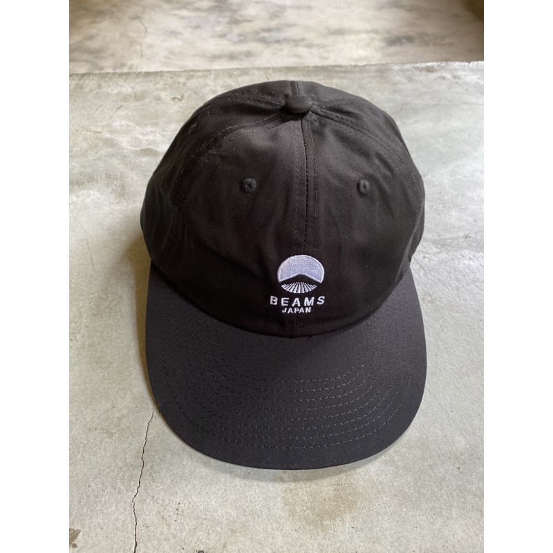 Beams japan 富士山 刺繡 logo 6面板帽 棒球帽 老帽 皮標