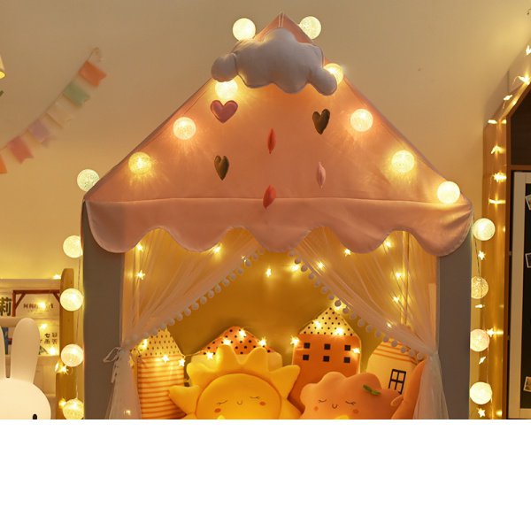 【兒童玩具熱銷】哎喲寶貝兒童帳篷室內遊戲屋家用寶寶女孩公主城堡小房子玩具屋 5NRx
