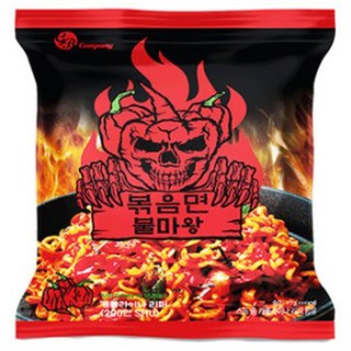 韓國最紅 地域死神辣泡麵辣乾麵魔鬼泡麵死神辣椒炒泡麵惡魔死神辣乾麵火麻王불마왕라면 蝦皮購物