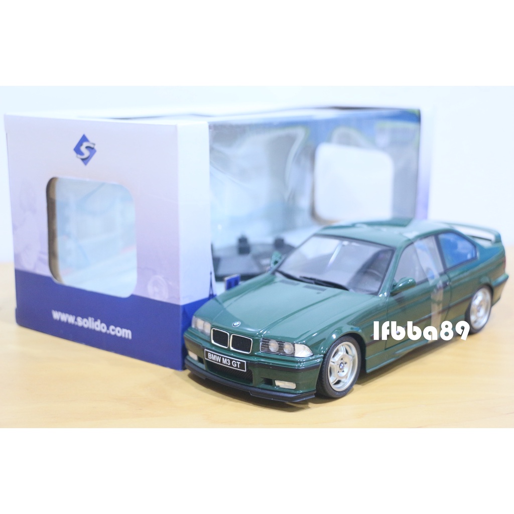 Solido 1/18 BMW E36 M3 GT Coupe 1995 darkgreen 寶馬 綠