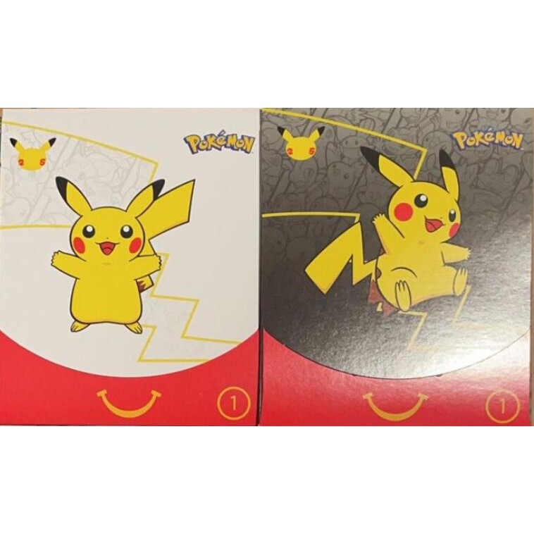 ★多樂鯊電玩★ 現貨 PTCG 寶可夢  25th 麥當勞卡包 皮卡丘 御三家 25週年 國際版 美版 隨機出貨