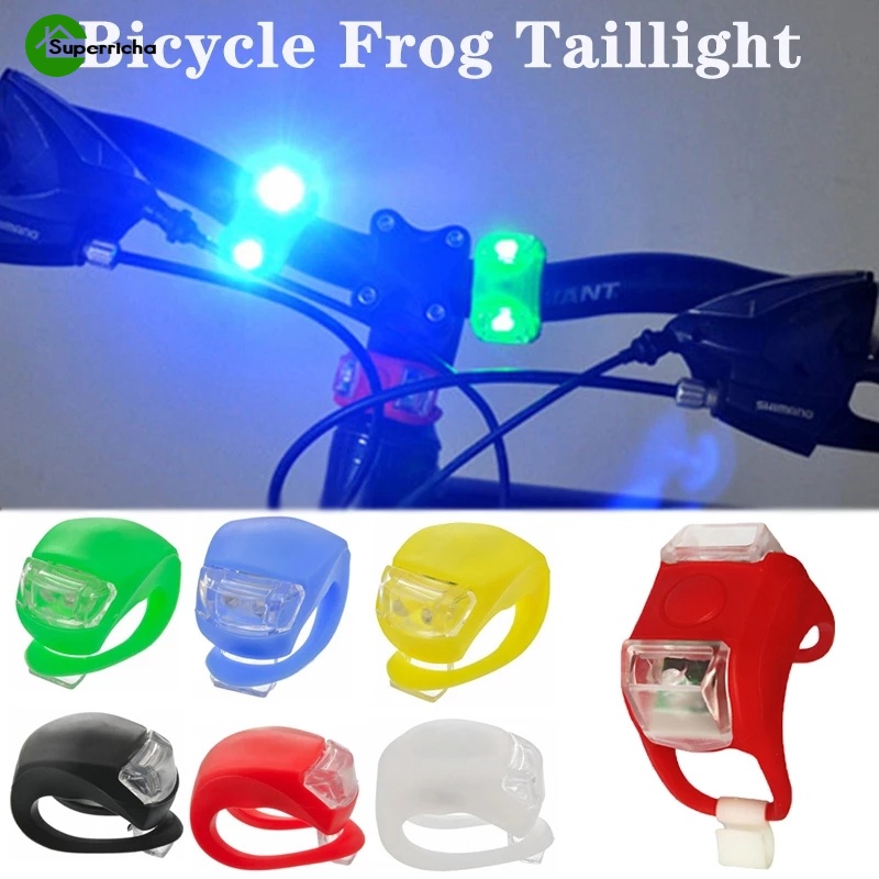 3 種齒輪模式防雨自行車青蛙尾燈 / 自行車安全警告前大燈 / 電池供電的後尾燈 / 輪胎輪 LED 霓虹燈 / 自行車